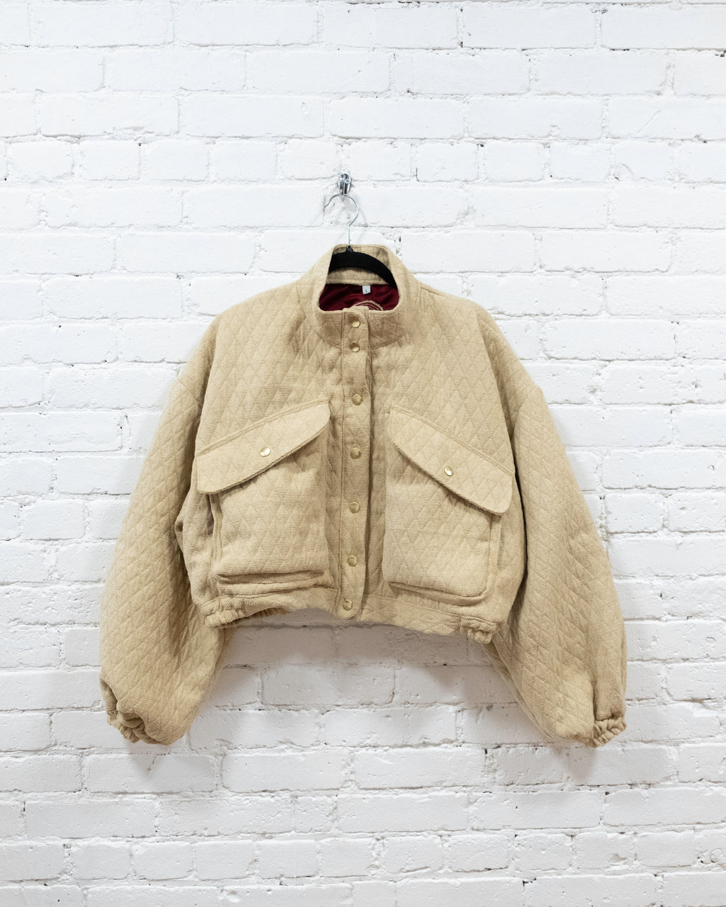 Tan Upholstery Crop Coat