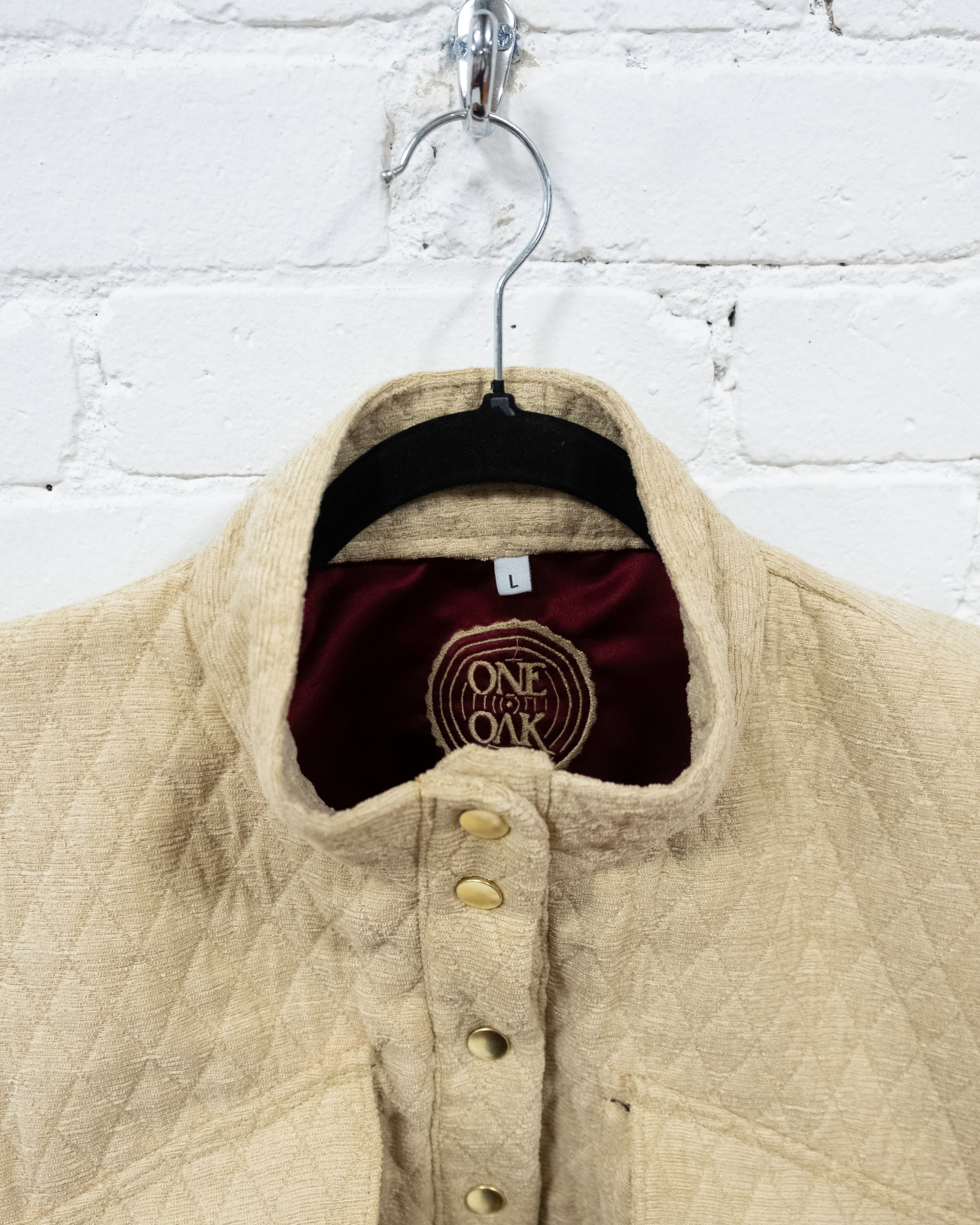 Tan Upholstery Crop Coat