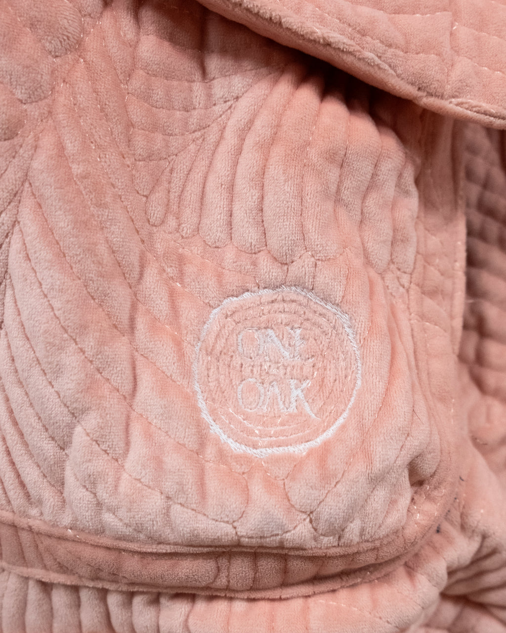 Pink Quilted Crop Blanket Coat