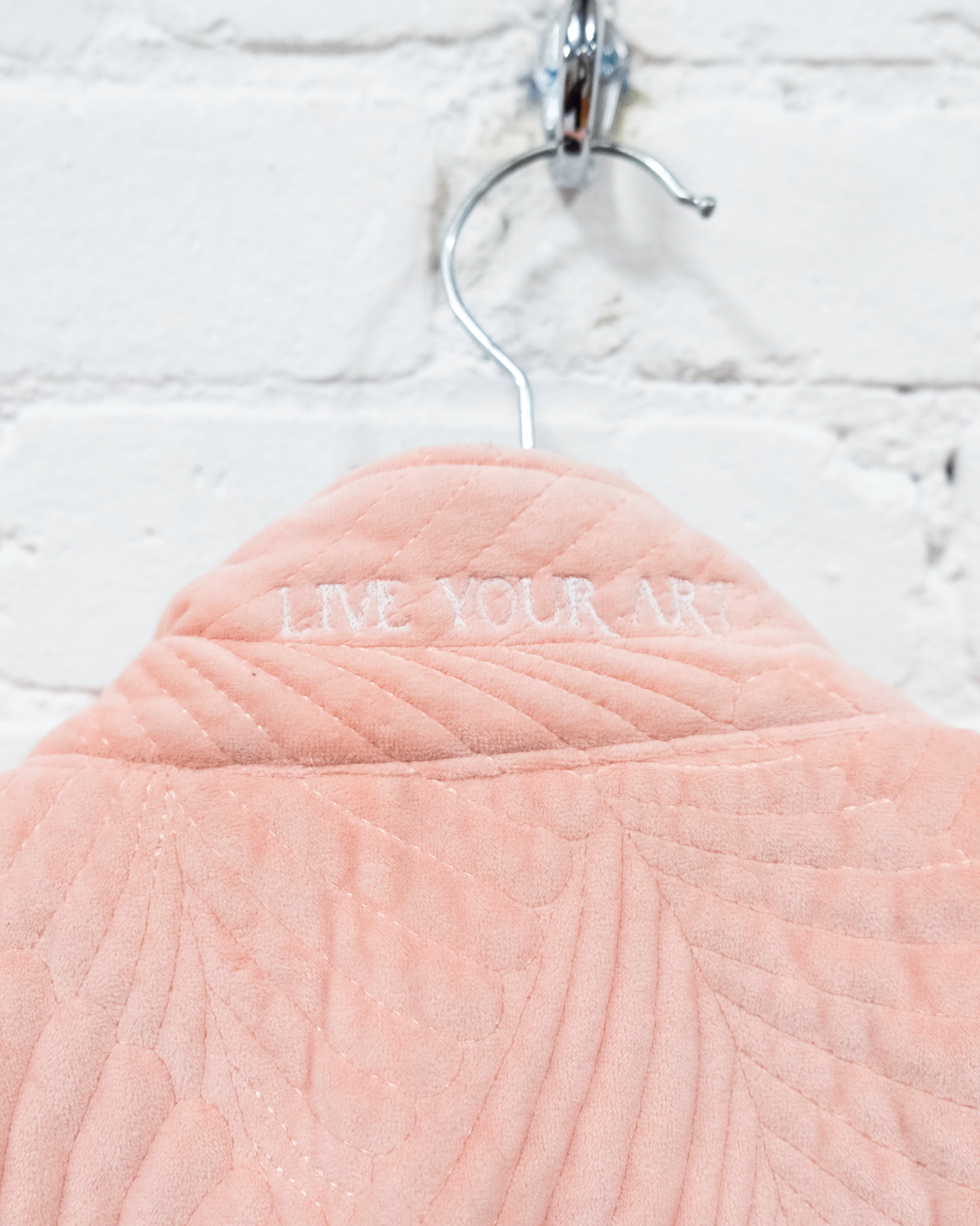 Pink Quilted Crop Blanket Coat