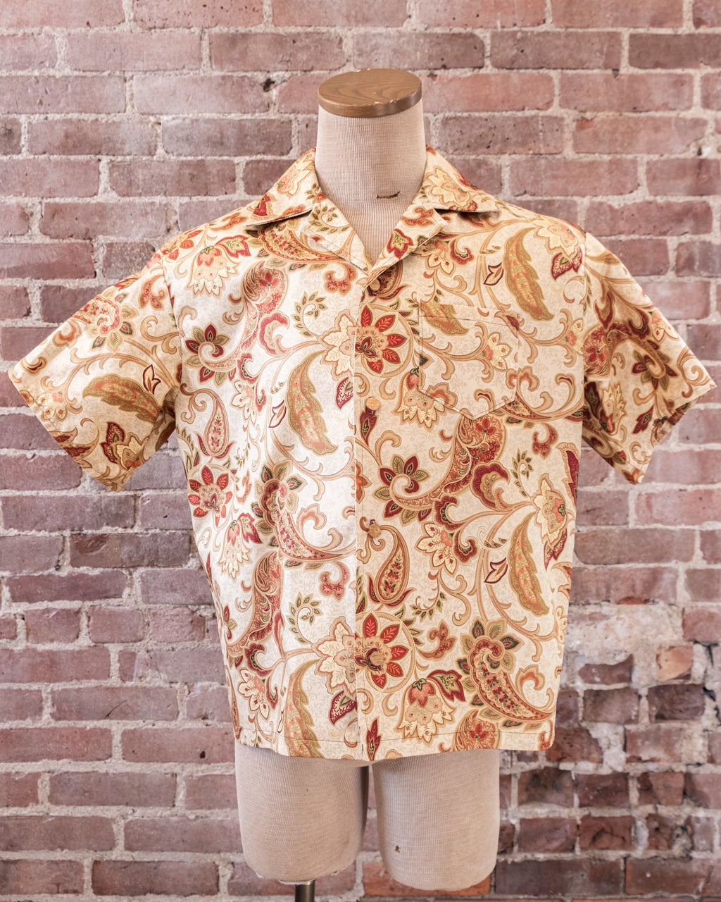 Yellow Paisley Camp Shirt