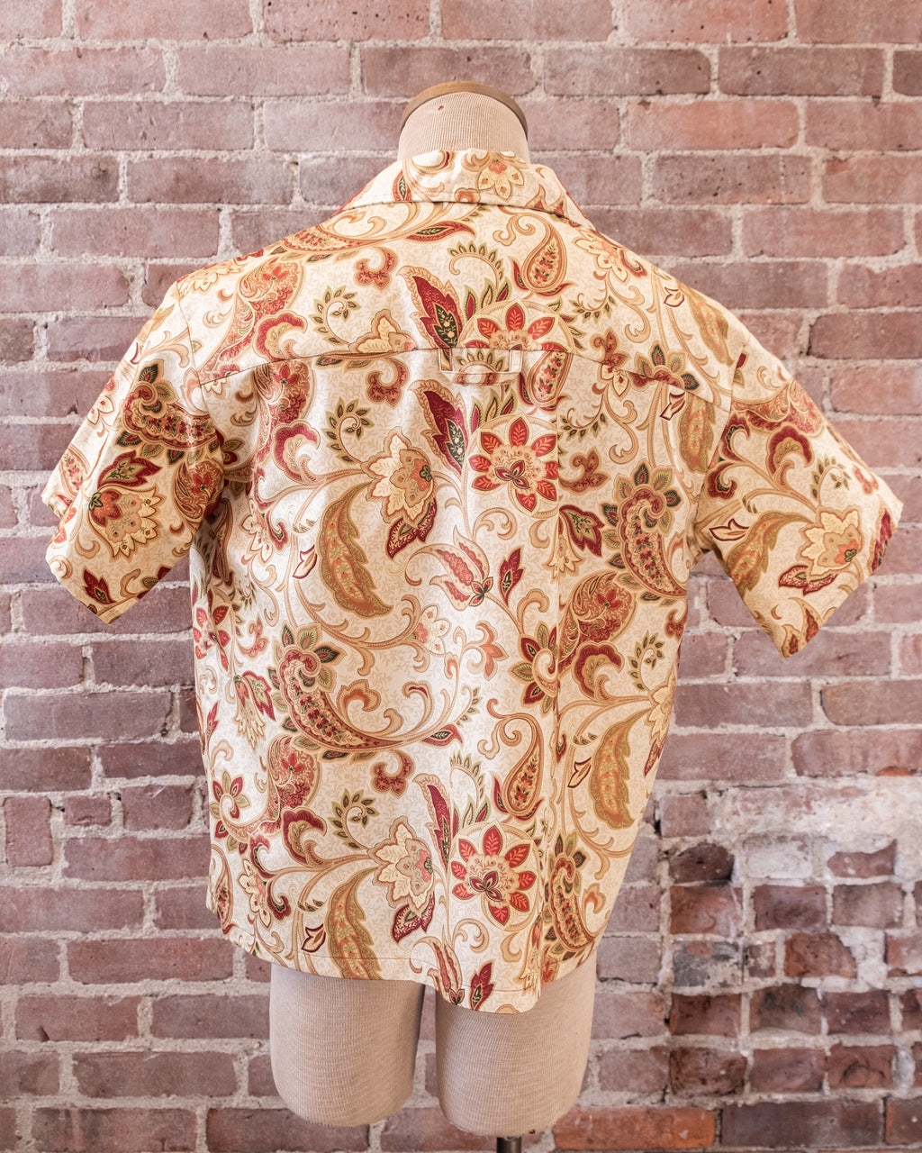 Yellow Paisley Camp Shirt