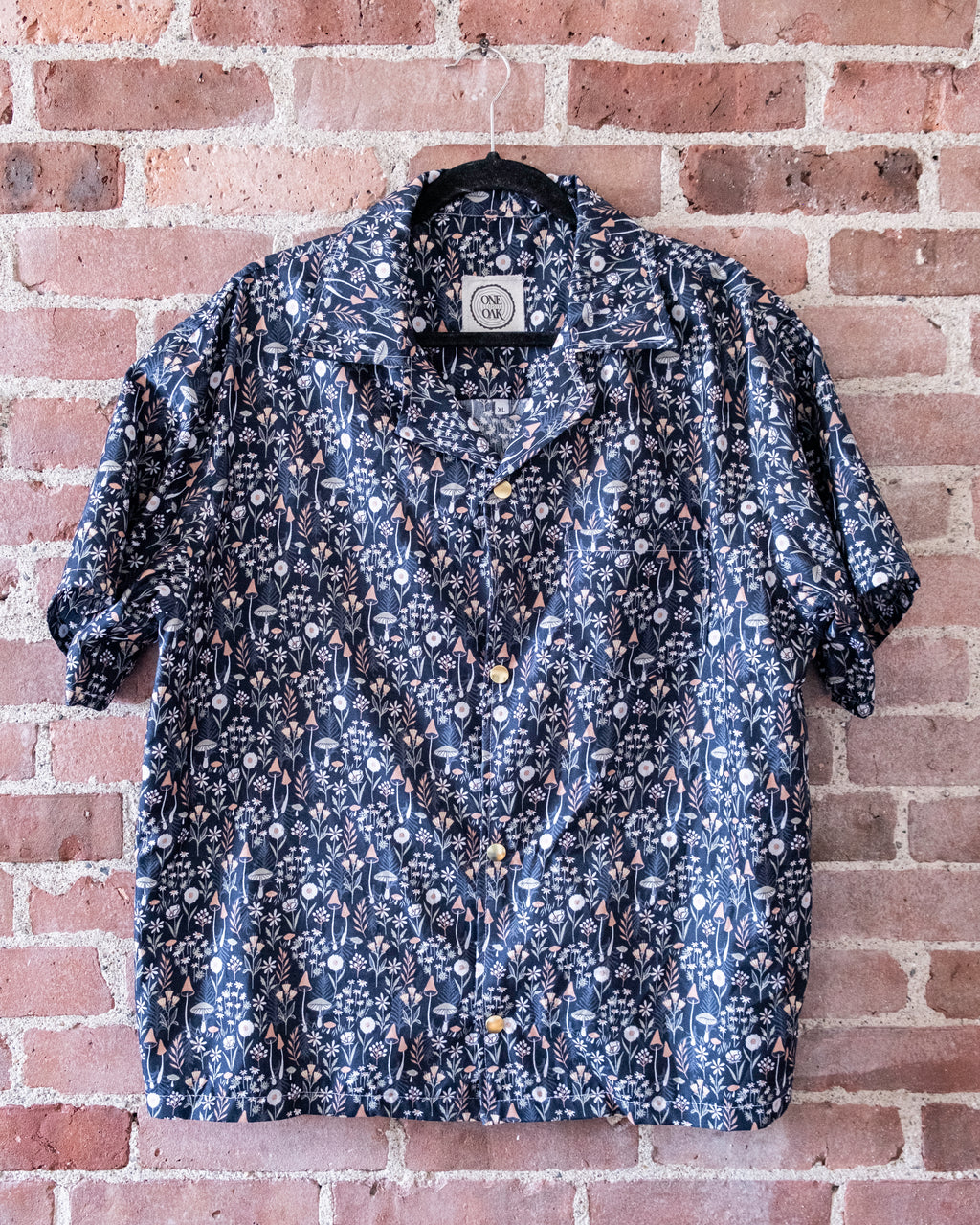 Blue Mushroom Camp Shirt