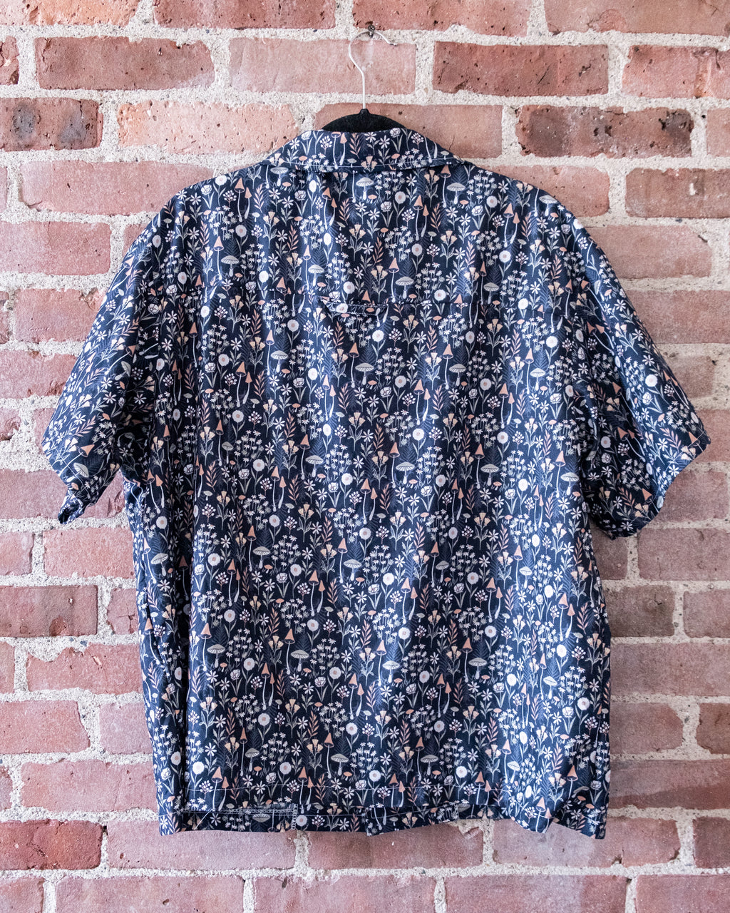 Blue Mushroom Camp Shirt