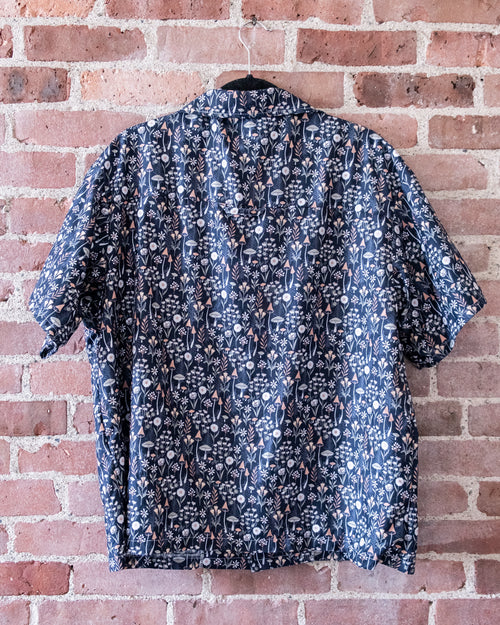 Blue Mushroom Camp Shirt
