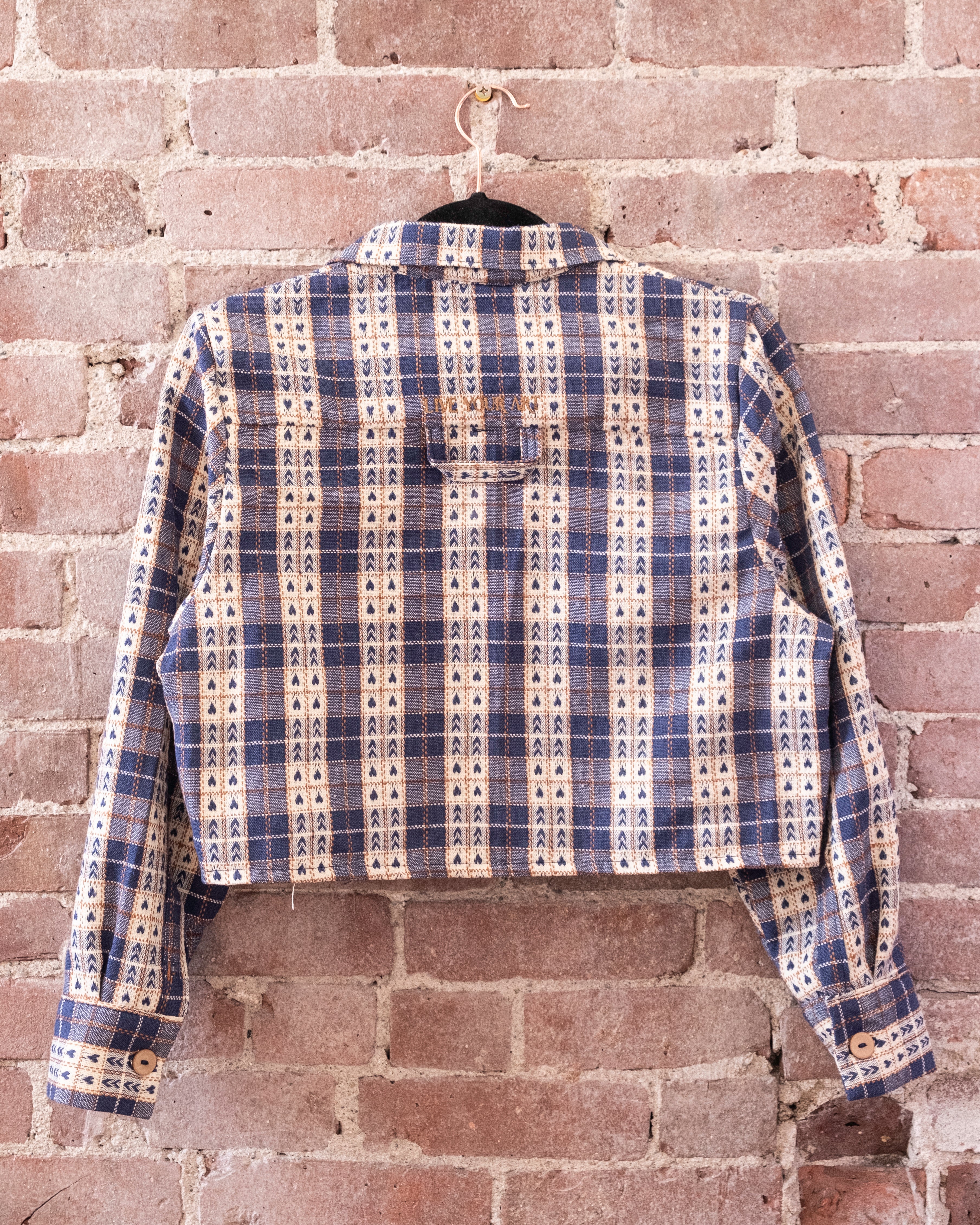 Long Sleeve Crop Camp Shirt