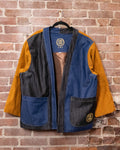 Contrast Denim & Corduroy Noragi