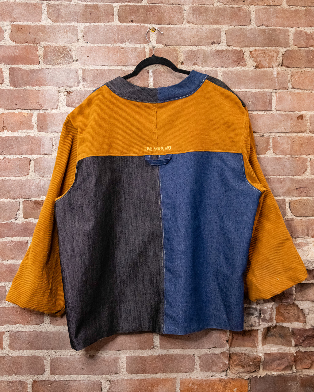 Contrast Denim & Corduroy Noragi