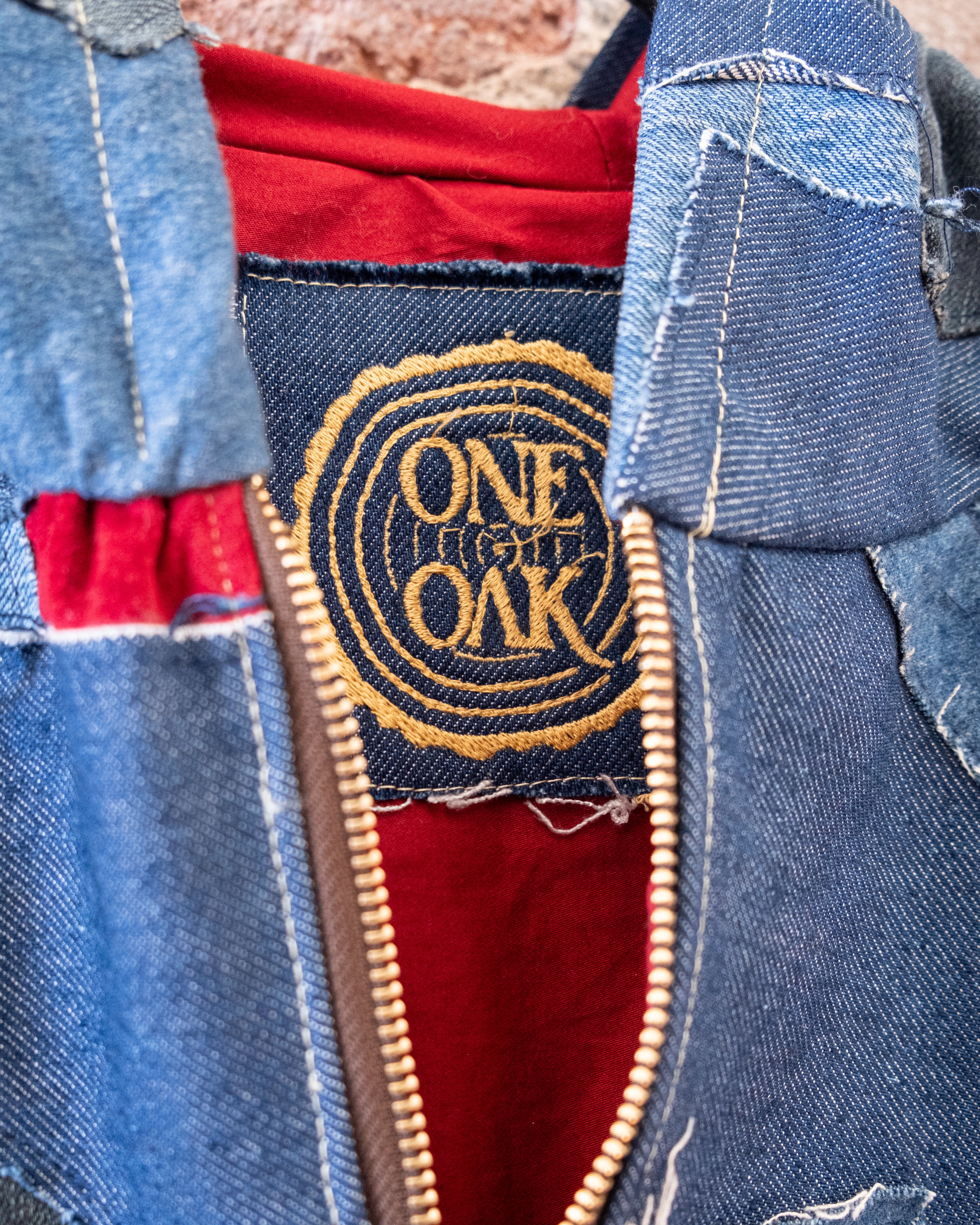 Patchwork Denim Crop Hooded Jacket
